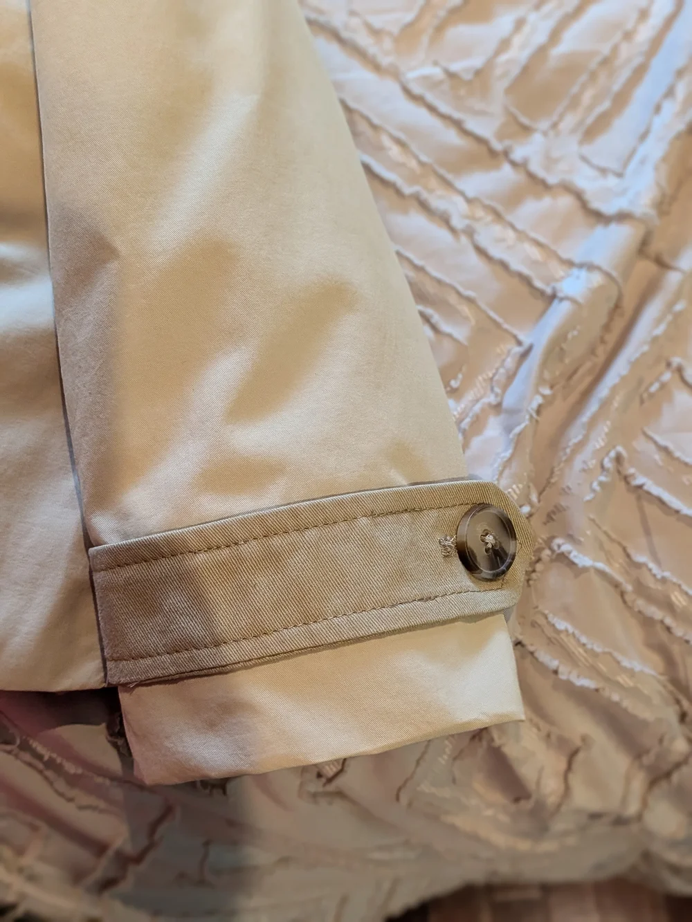 Zara Kids Hooded Raincoat in Tan